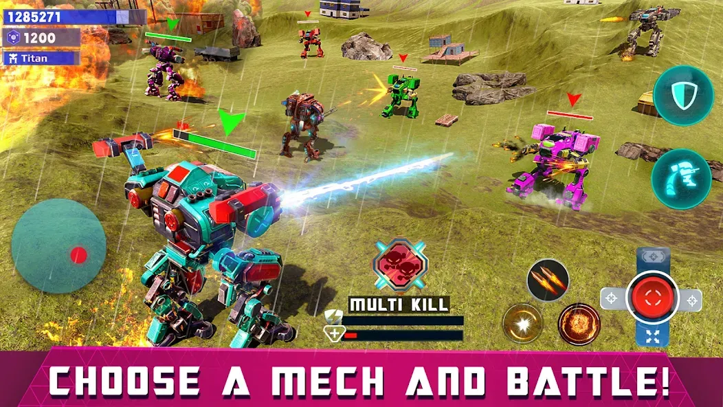 Mech Robot Wars - Multi Robot  [МОД Mega Pack] Screenshot 2