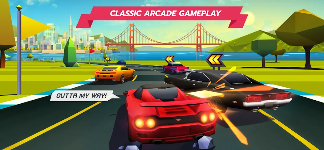 Horizon Chase – Arcade Racing (Хорайзон Чейс)  [МОД Menu] Screenshot 1