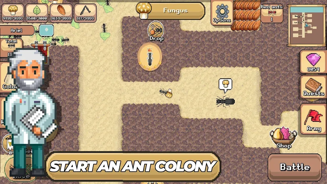 Pocket Ants: Colony Simulator (Покет Муравьи)  [МОД Меню] Screenshot 1