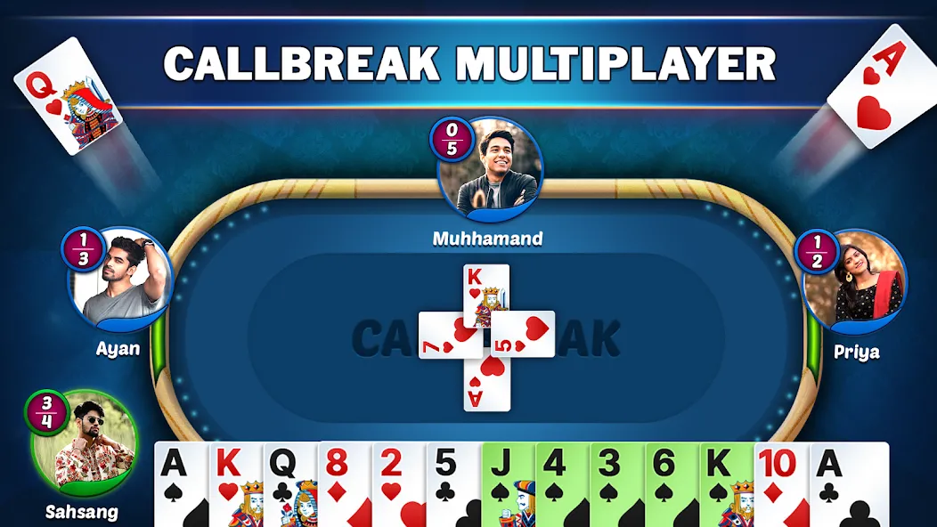 Callbreak Star - Card Game (Коллбрик Стар)  [МОД Все открыто] Screenshot 1