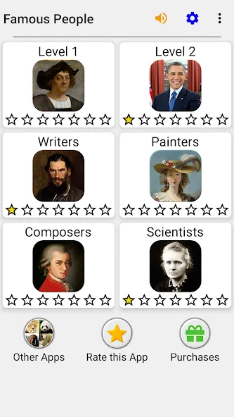 Famous People - History Quiz  [МОД Бесконечные монеты] Screenshot 3