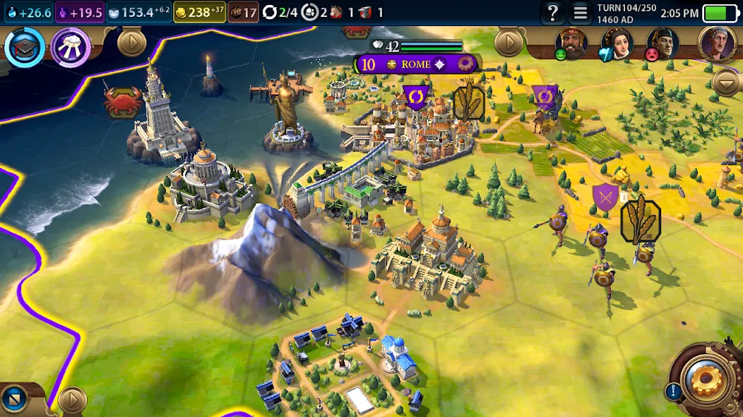 Civilization VI - Build A City (Цивилизация )  [МОД Много денег] Screenshot 1