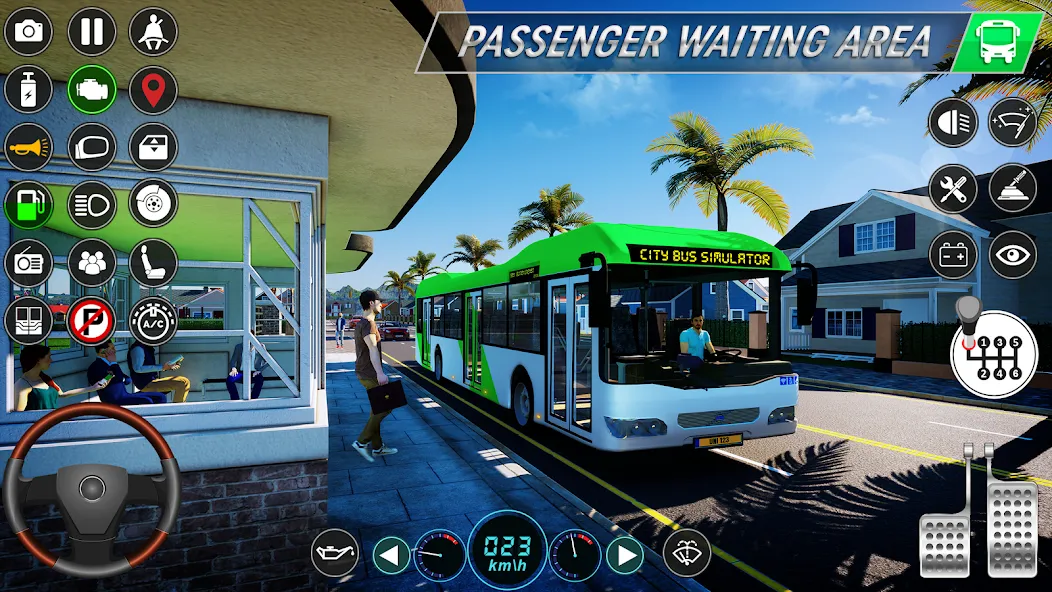 City Bus Simulator: Bus Games (Риал Сити Бас Симулятор Геймс)  [МОД Бесконечные деньги] Screenshot 1