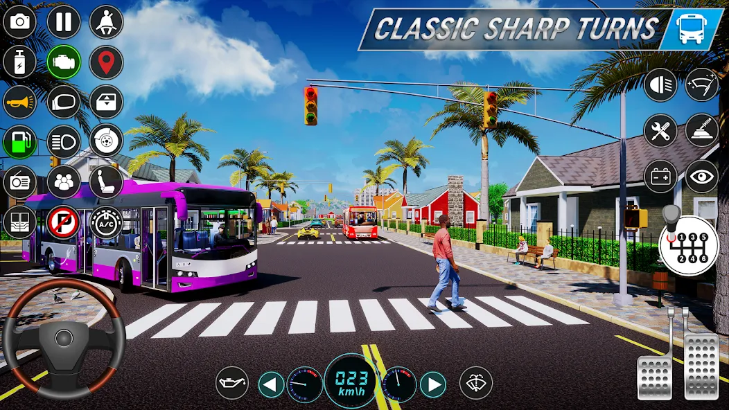 City Bus Simulator: Bus Games (Риал Сити Бас Симулятор Геймс)  [МОД Бесконечные деньги] Screenshot 2