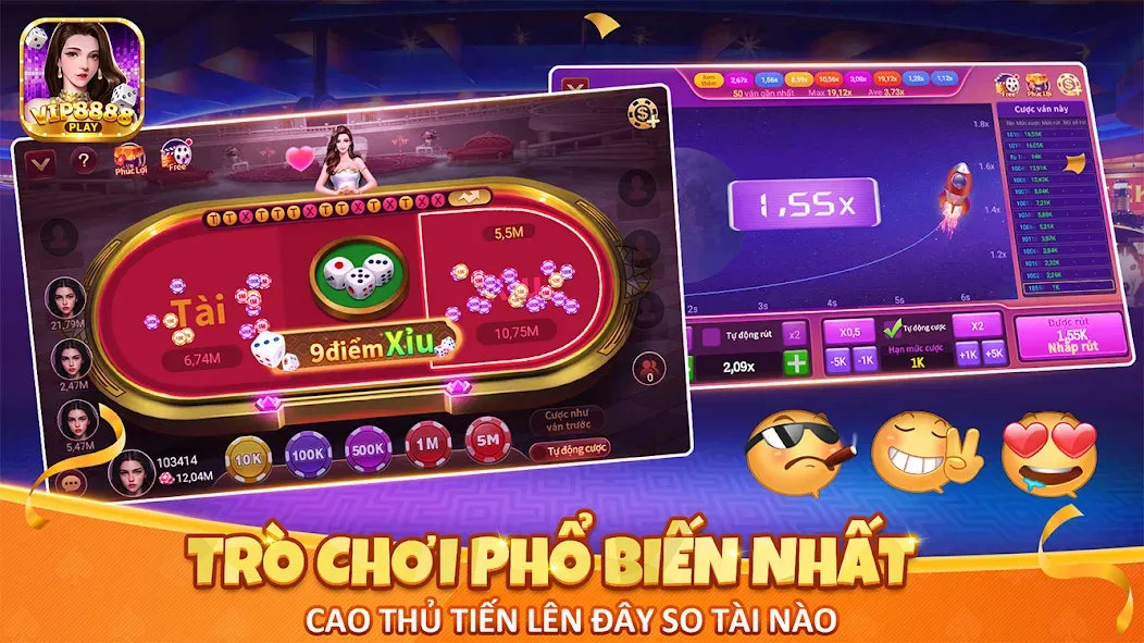 VIP8888 Play - Sòng Bạc ONLINE (ВИП8888 Плей)  [МОД Mega Pack] Screenshot 3