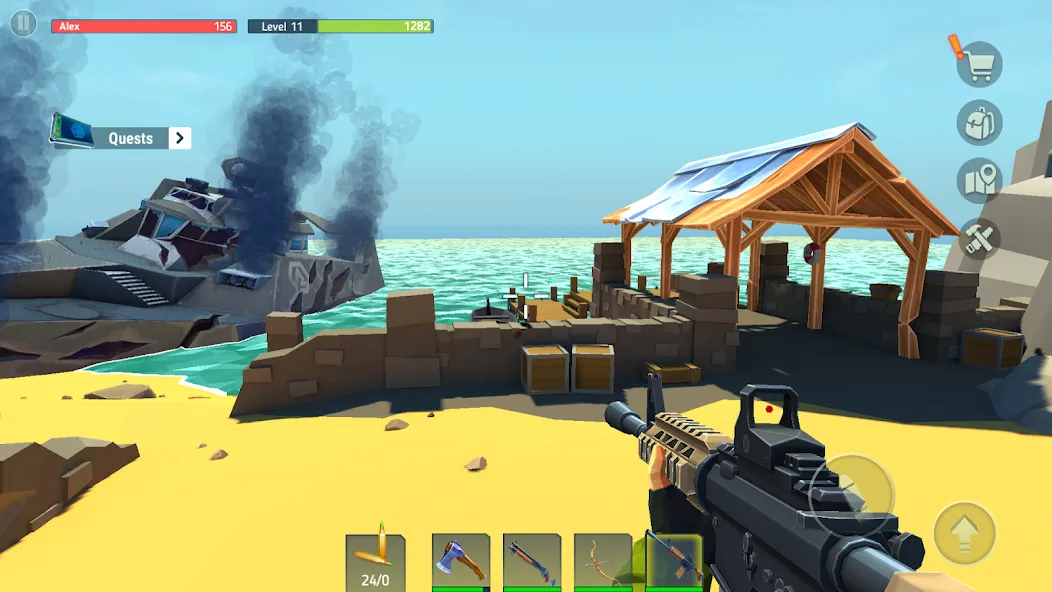 TEGRA: Zombie survival island (Тегра)  [МОД Много монет] Screenshot 2