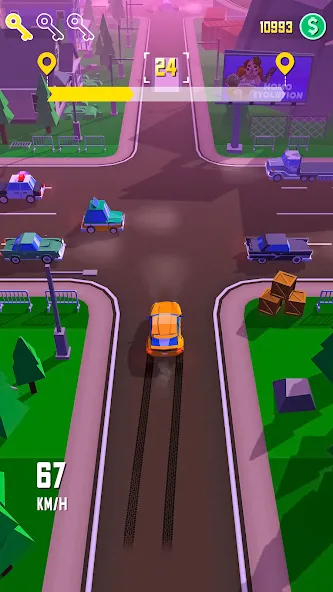 Taxi Run: Traffic Driver (Такси Ран)  [МОД Menu] Screenshot 1