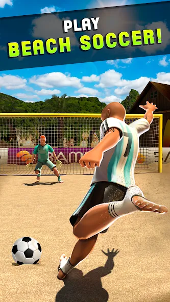 Shoot Goal - Beach Soccer Game (Шут)  [МОД Меню] Screenshot 4