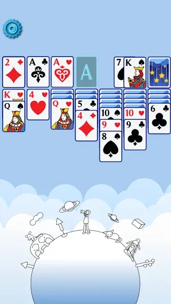 Solitaire Space™ (Солярис Спейс)  [МОД Меню] Screenshot 2