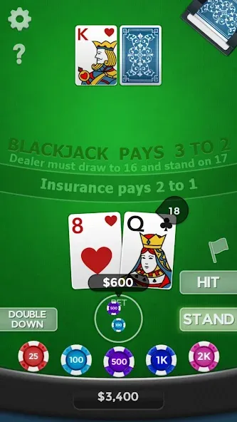 Blackjack 21  [МОД Mega Pack] Screenshot 2