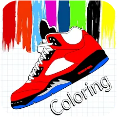 Взломанная Basketball Shoes Coloring Book (Раскраска кроссовок для баскетбола)  [МОД Unlocked] - стабильная версия apk на Андроид