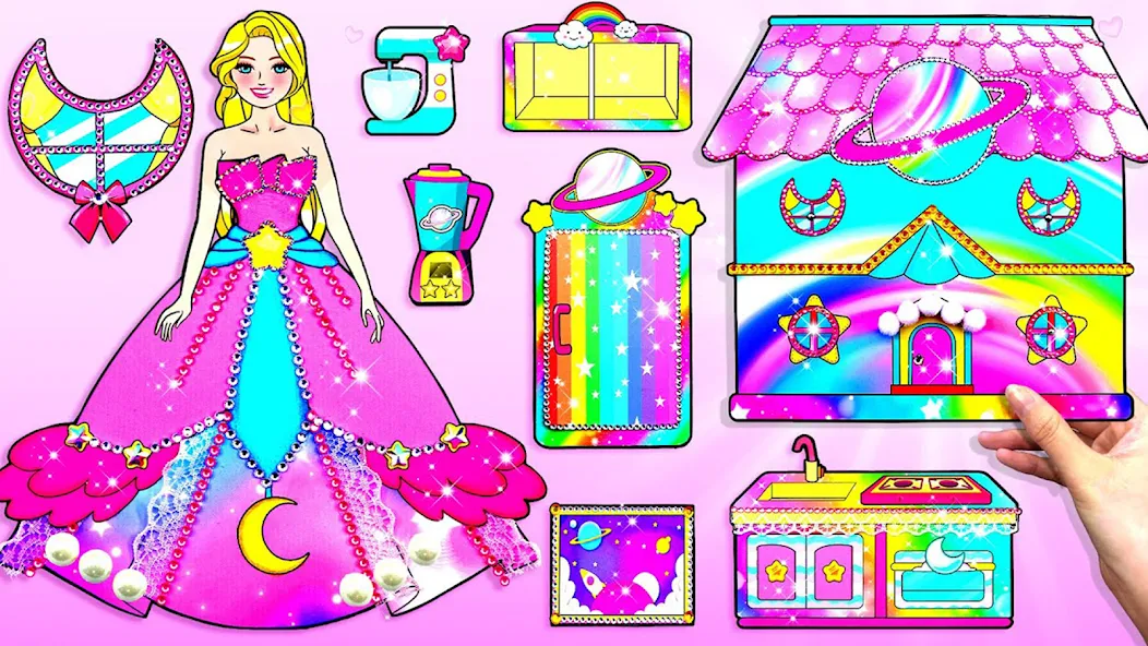 Doll Dress Up Makeup Girl Game (Чиби кукла одевает девушку игры)  [МОД Mega Pack] Screenshot 5