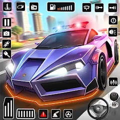 Скачать взлом Police Car Kids Driving Game (Кидс Полис Геймс)  [МОД Unlimited Money] - полная версия apk на Андроид