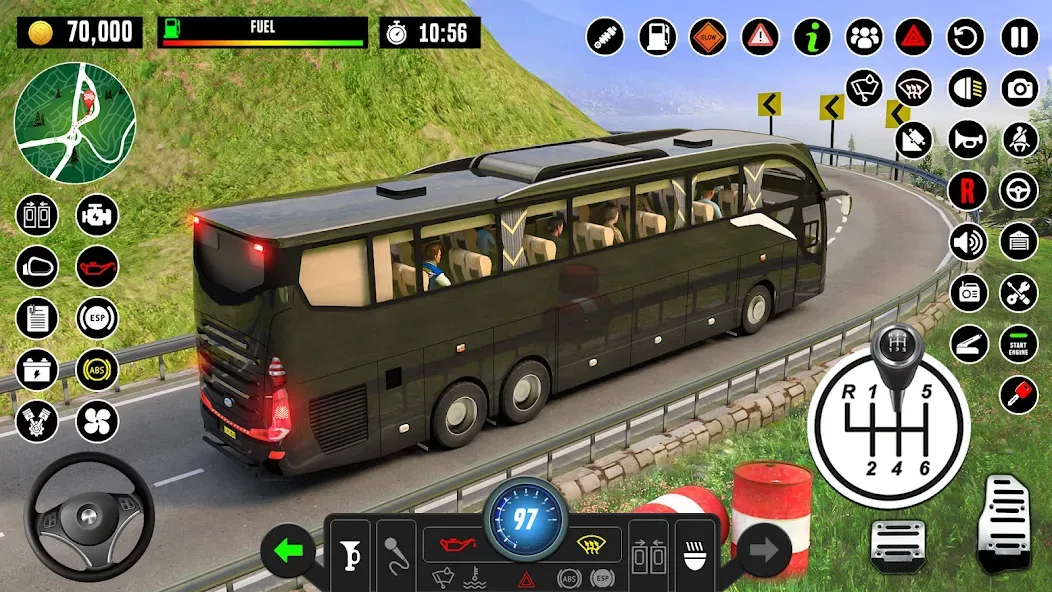 Bus Driving School : Bus Games  [МОД Бесконечные деньги] Screenshot 2