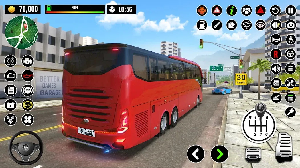 Bus Driving School : Bus Games  [МОД Бесконечные деньги] Screenshot 5