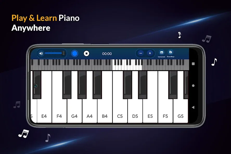 Real Piano Keyboard  [МОД Много монет] Screenshot 1