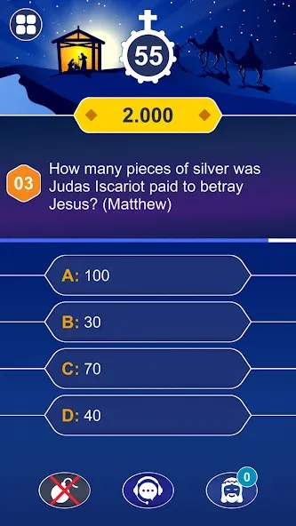 Daily Bible Trivia: Quiz Games  [МОД Все открыто] Screenshot 4