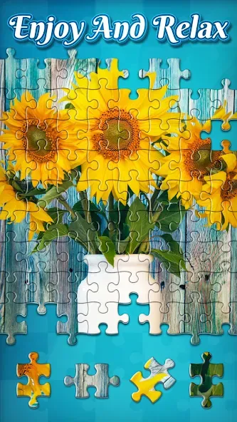 Jigsaw Puzzles  [МОД Много монет] Screenshot 2