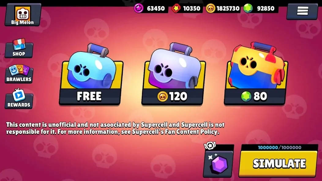 Box Simulator for Brawl Stars  [МОД Unlocked] Screenshot 1