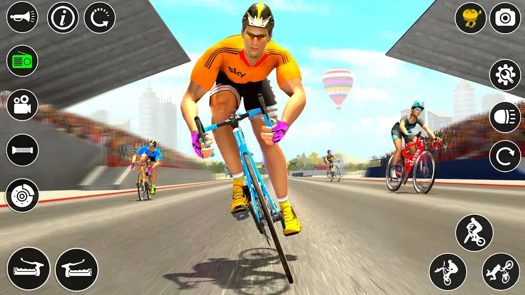 BMX Cycle Race 3d Cycle Games (гонка на велосипедах 3D игры на велосипеде)  [МОД Бесконечные деньги] Screenshot 2