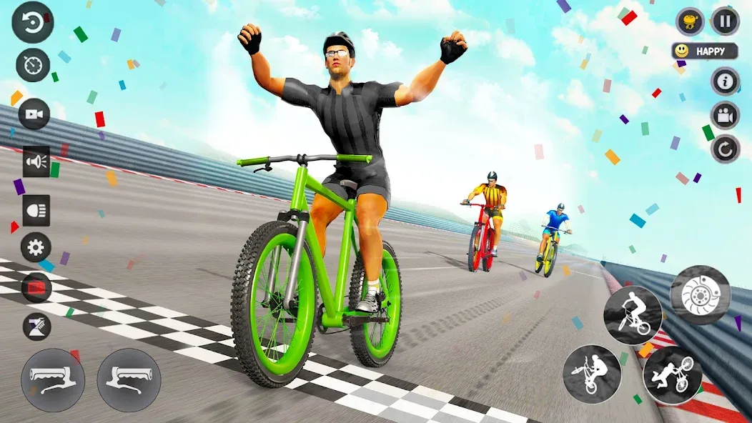 BMX Cycle Race 3d Cycle Games (гонка на велосипедах 3D игры на велосипеде)  [МОД Бесконечные деньги] Screenshot 3