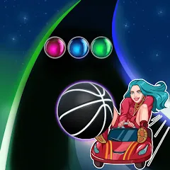 Скачать взломанную Billie Eilish : Rolling Ball (Билли Айлиш)  [МОД Mega Pack] - стабильная версия apk на Андроид