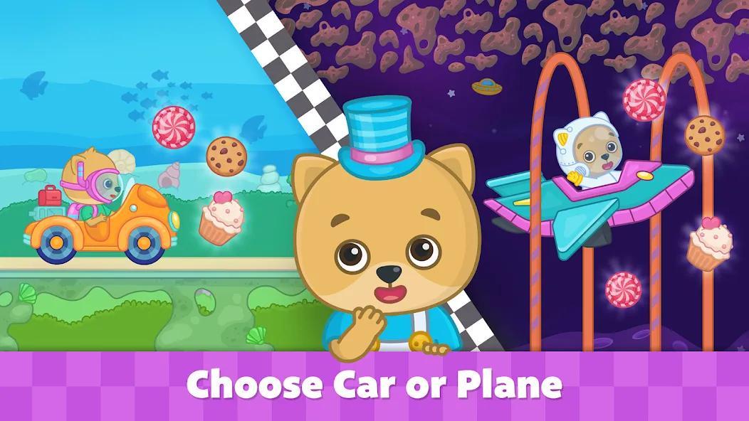 Bimi Boo Car Games for Kids  [МОД Меню] Screenshot 3