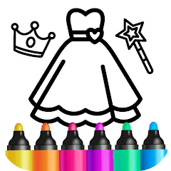 Взлом Bini Game Drawing for kids app (Бини)  [МОД Меню] - стабильная версия apk на Андроид