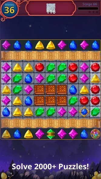 Jewels Magic: Mystery Match3 (Джуэлс Мэджик)  [МОД Unlocked] Screenshot 4