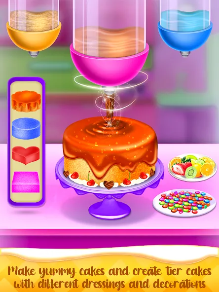 Cake Maker Cooking Cake Games (Кейк Мейкер кулинарные игры на приготовление тортов)  [МОД Меню] Screenshot 2