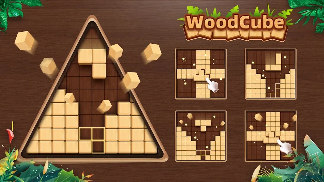 WoodCube - Woody Puzzle (ВудКуб)  [МОД Меню] Screenshot 1