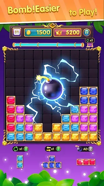 Block Puzzle: Block Blast!  [МОД Бесконечные монеты] Screenshot 2