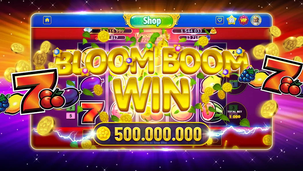 Bloom Boom Casino Slots Online (Блум Бум Казино Слоты Онлайн)  [МОД Бесконечные монеты] Screenshot 1