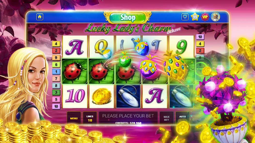 Bloom Boom Casino Slots Online (Блум Бум Казино Слоты Онлайн)  [МОД Бесконечные монеты] Screenshot 3