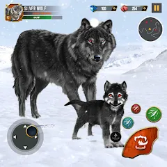 Взломанная Wild Wolf Simulator Wolf Games  [МОД Unlocked] - стабильная версия apk на Андроид