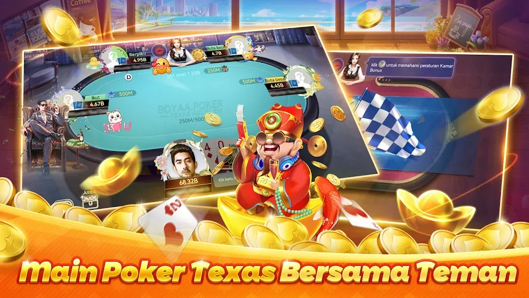 Poker Texas Boyaa (Покер Техас Бояа)  [МОД Много денег] Screenshot 2