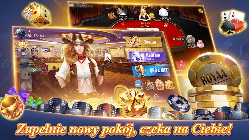 Texas Poker Polski  (Boyaa) (Техасский Покер Польский)  [МОД Menu] Screenshot 3