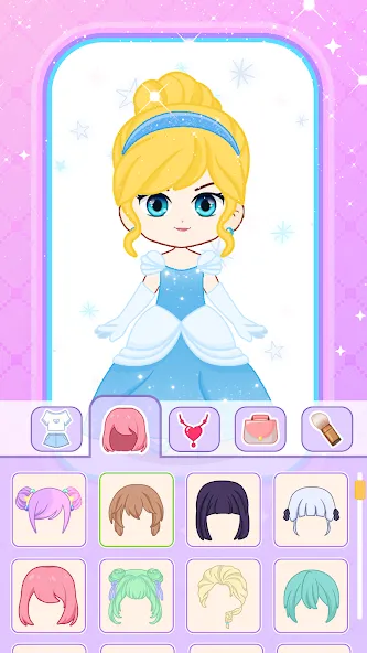 Doll Dress Up: Makeup Games (Долл Дресс Ап)  [МОД Много монет] Screenshot 4