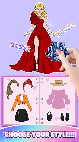 Paper Doll: Fashion Dress Up (Свит Пейпер Долл)  [МОД Menu] Screenshot 5