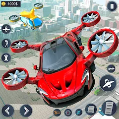 Скачать взлом Flying Car Robot Game Car Game  [МОД Много денег] - полная версия apk на Андроид