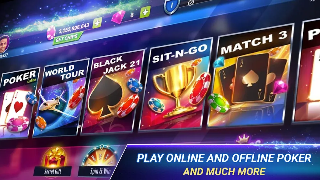 Poker Zmist - Offline & Online (Покер Змст)  [МОД Много монет] Screenshot 2