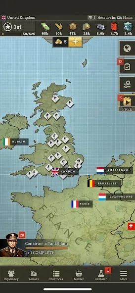 Call of War: Frontlines  [МОД Mega Pack] Screenshot 1