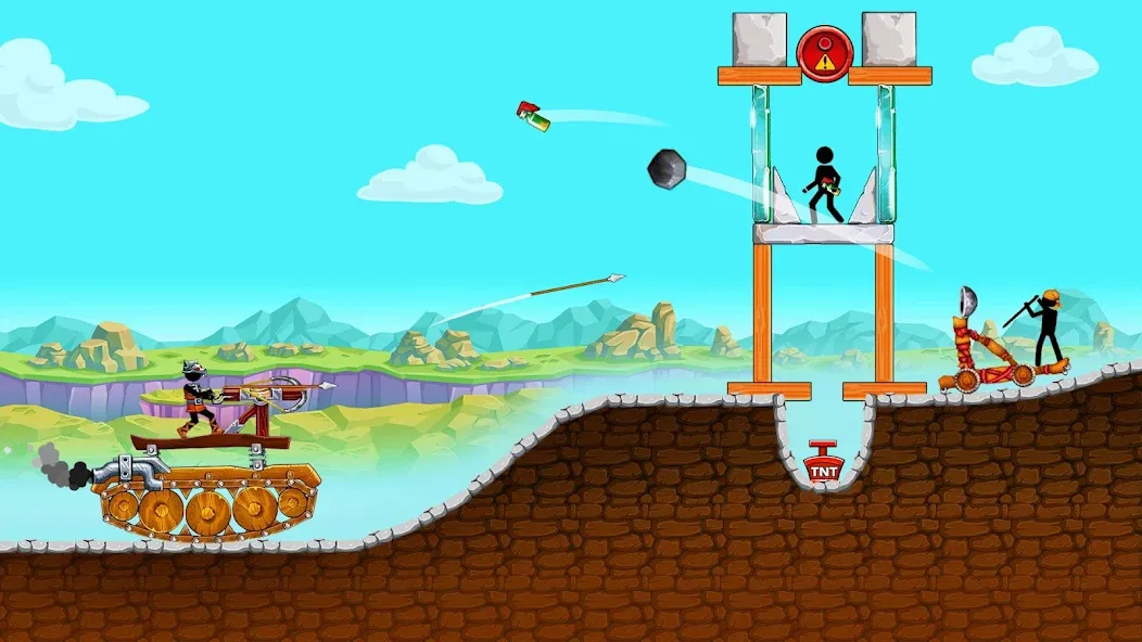 The Tank: Stick pocket hill (Зе Тенк)  [МОД Меню] Screenshot 1