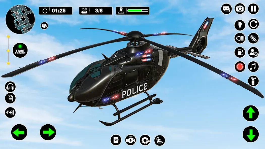 Police Helicopter Chase Game  [МОД Много денег] Screenshot 5