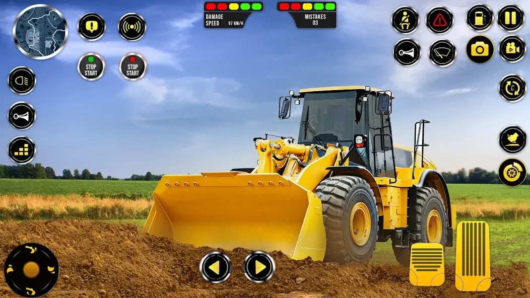 Construction Machine Real JCB  [МОД Меню] Screenshot 2