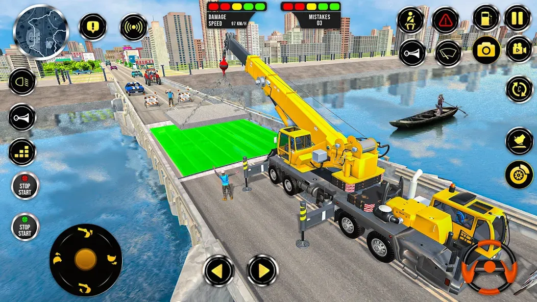 Construction Machine Real JCB  [МОД Меню] Screenshot 5