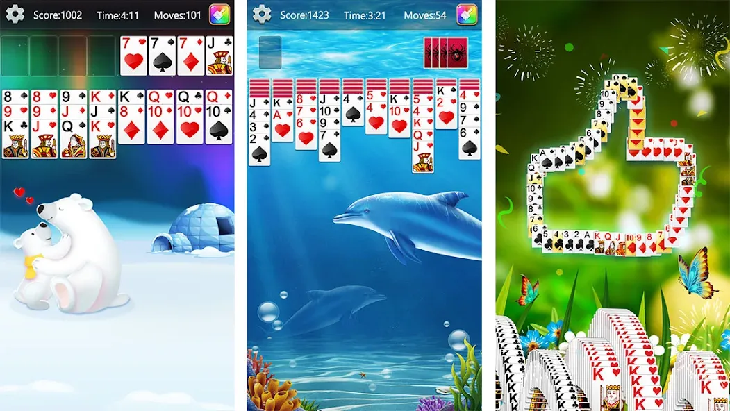 Solitaire Collection Fun (Солитер Коллекция Фан)  [МОД Много денег] Screenshot 2