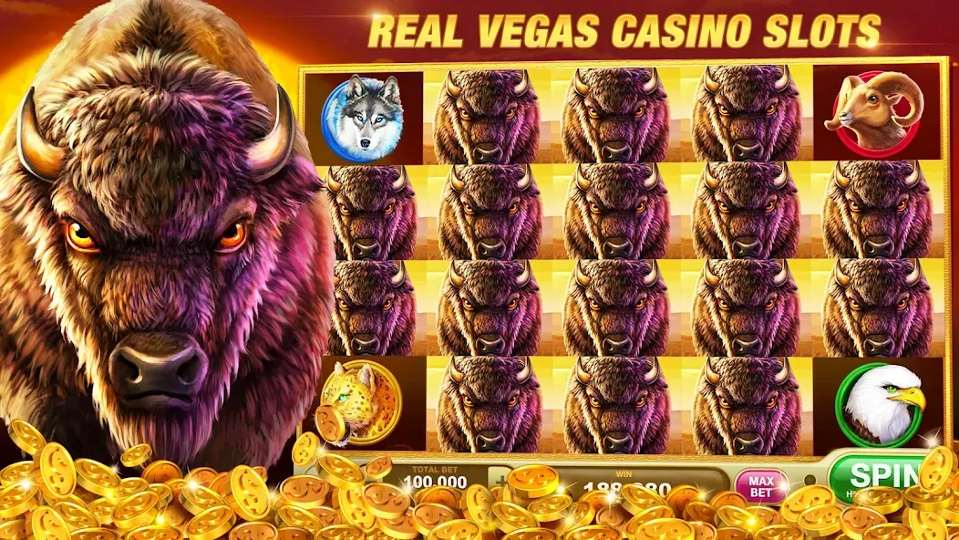 Slots Rush: Vegas Casino Slots (Слотс Раш)  [МОД Mega Pack] Screenshot 3