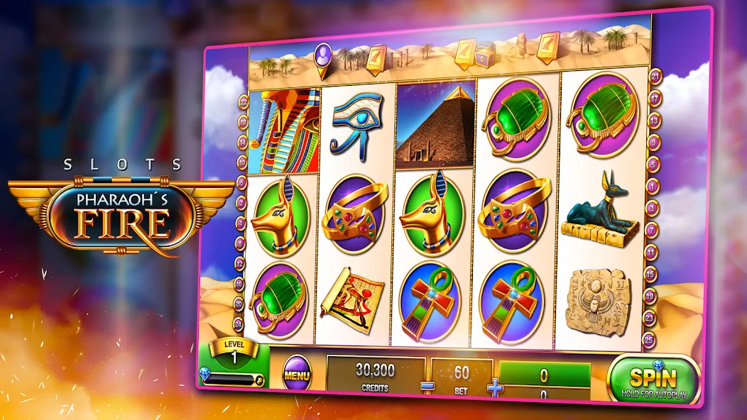 Slots - Pharaoh's Fire (Слоты)  [МОД Unlimited Money] Screenshot 2