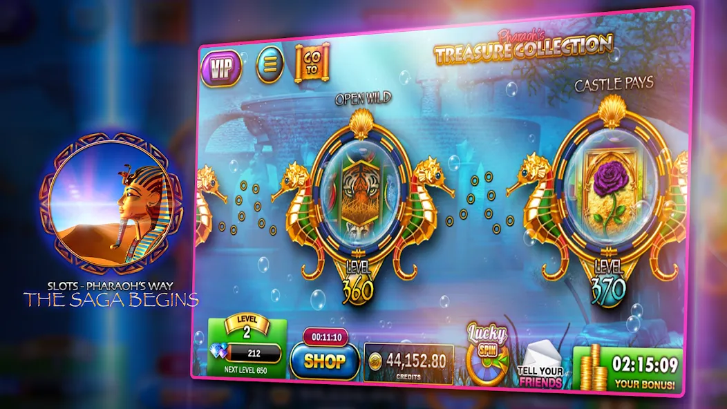 Slots - Pharaoh's Way Casino (Слоты)  [МОД Unlimited Money] Screenshot 2